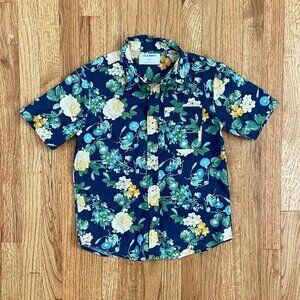 OLD NAVY | Button-Down Short Sleeve Boys' Floral Print Shirt
